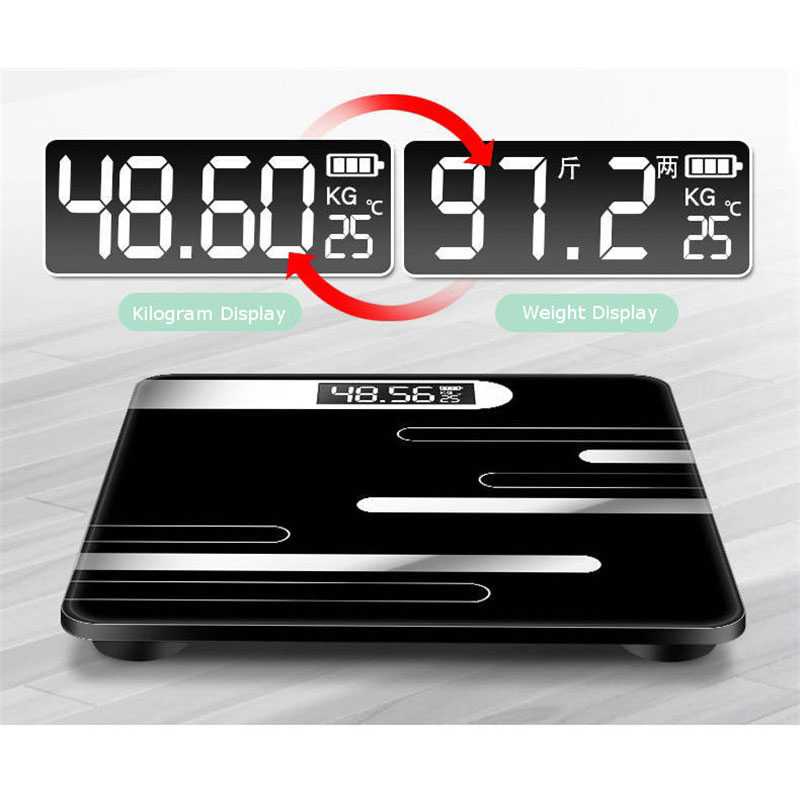 Timbangan Badan Digital + Temperature USB Rechargeable SC-15U
