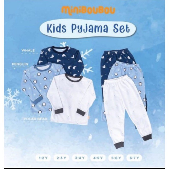 miniboubou kids pyjama set long