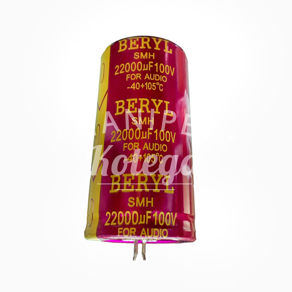 Beryl 2200UF 100V Elco Kapasitor 2200 UF 100 V Baru Elko