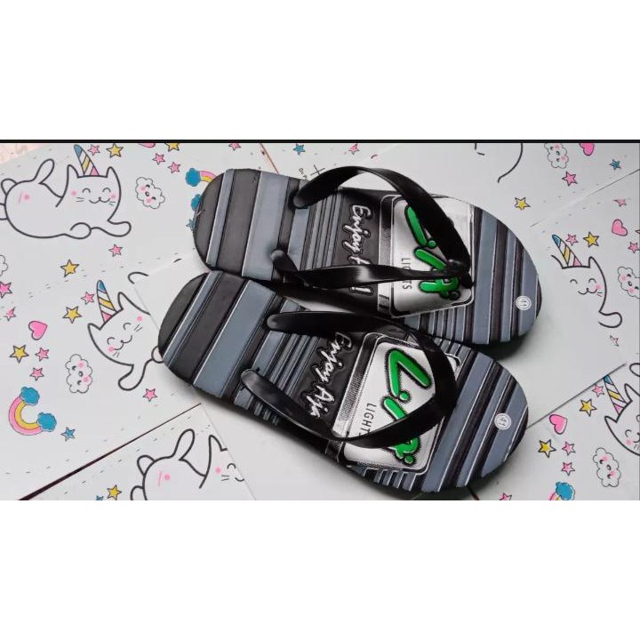 Sandal Distro Motif Rokok Keren/Sandal wudhu/sandal rumah