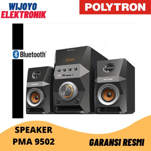 Speaker Multimedia Polytron PMA 9502 Bluetooth USB MP3 FM Radio