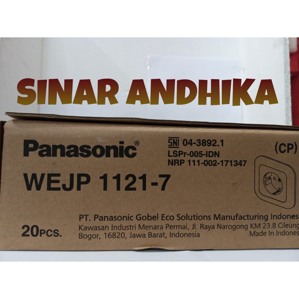 STOP KONTAK SINGLE (CP) PUTIH PANASONIC WEJP 1121-7