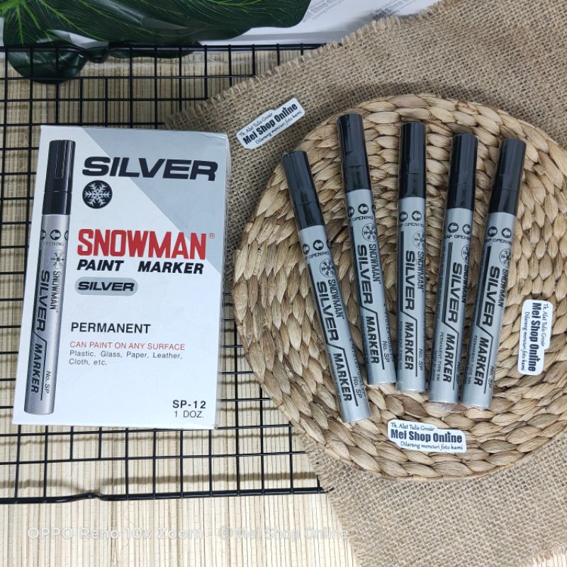 

Spidol Marker Silver Snowman SP-12 / Paint Marker Silver