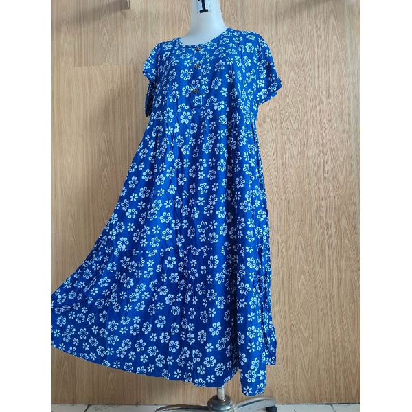 Batik Qonita Daster Rosmalia Susun Kancing Halus