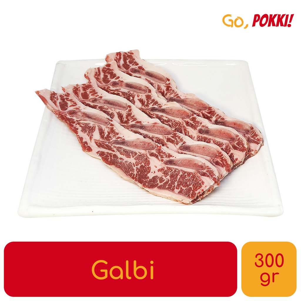 

Beef Galbi / Karubi / Iga Sapi Bone In Frozen Meat ala Korea BBQ - 300g