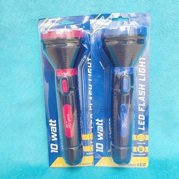 Senter Push On FL 7100 LED 10 Watt Senter Besar Push On