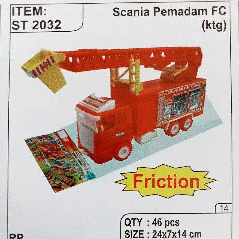 ST 2032 - Mainan Truk Damkar / Fire engine Truck / PMK ST2032