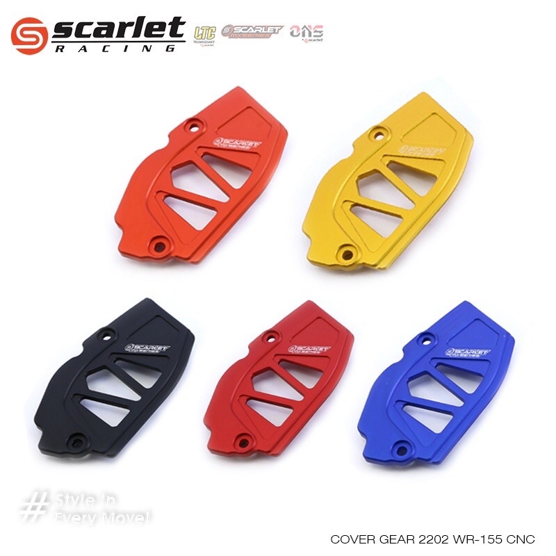 cover gear wr155 yamaha wr155  pelindung gear wr155 full cnc scarlet racing