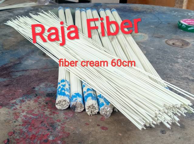 Jeruji fiber cream  panjang 60cm dengan berbagai ukuran