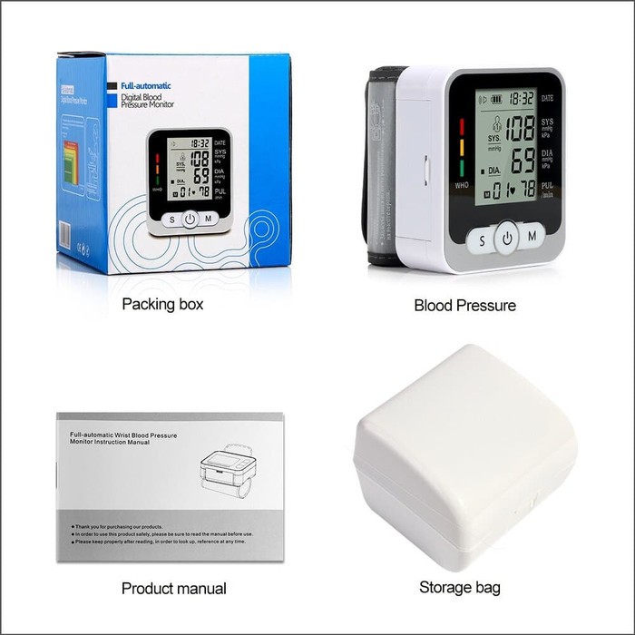 RAK189 Wrist Blood Pressure Monitor Tensimeter Digital Pergelangan Tangan Tekanan Darah