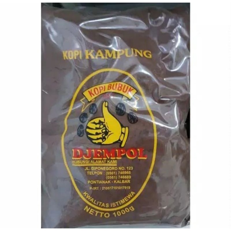 

Kopi Kampung Djempol (1Kg) Kopi Bubuk Asli Pontianak / Kopi Jempol / Kopi Legendaris / Kopi Djempol / Oleh Oleh Pontianak / Kopi Bubuk Khas Kalbar