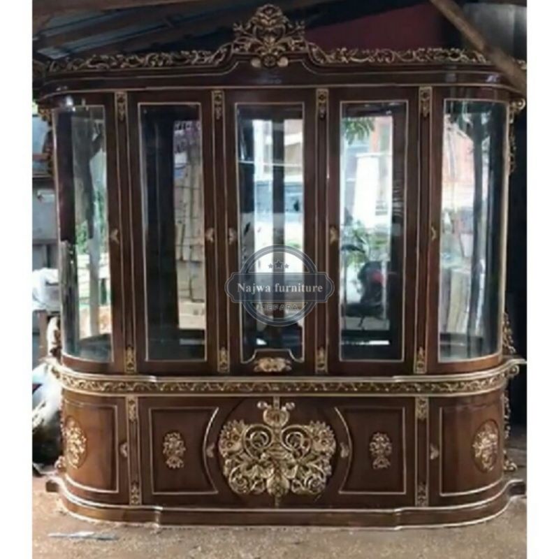LEMARI HIAS LEMARI PAJANGAN KACA BUFET PAJANGAN MEWAH