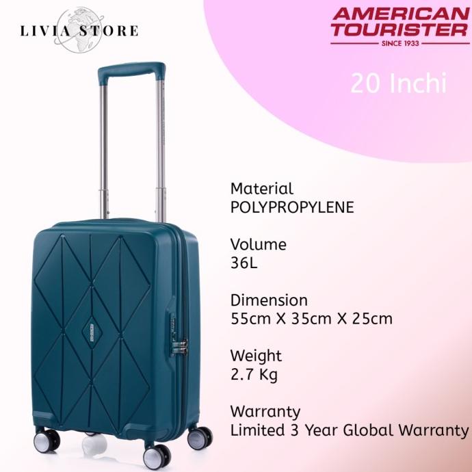KOPER AMERICAN TOURISTER ARGYLE CABIN SIZE 20 INCHI FER4664DIU
