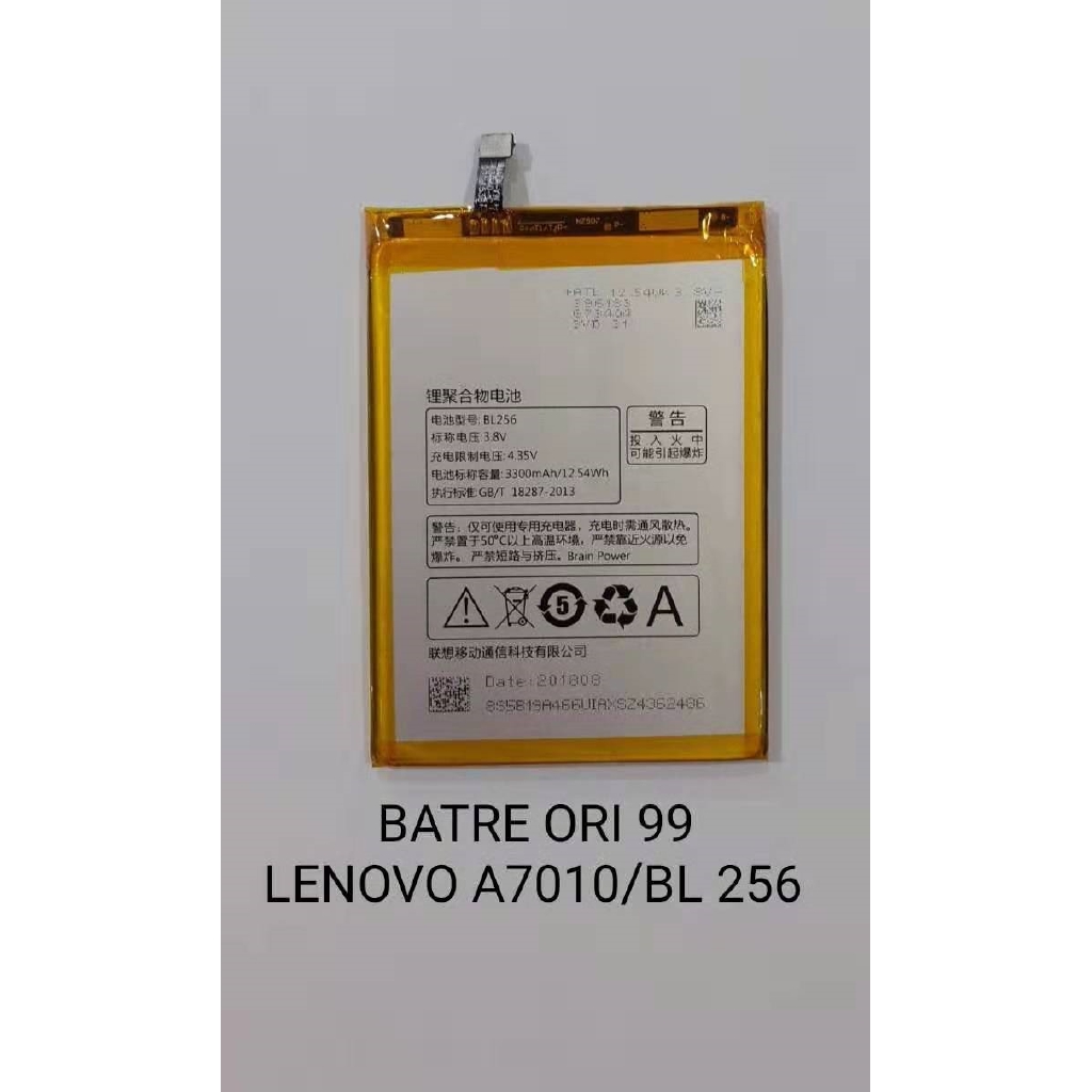 BATTERAI / BATTERY ORIGINAL 99% LENOVO A7010/ BL256