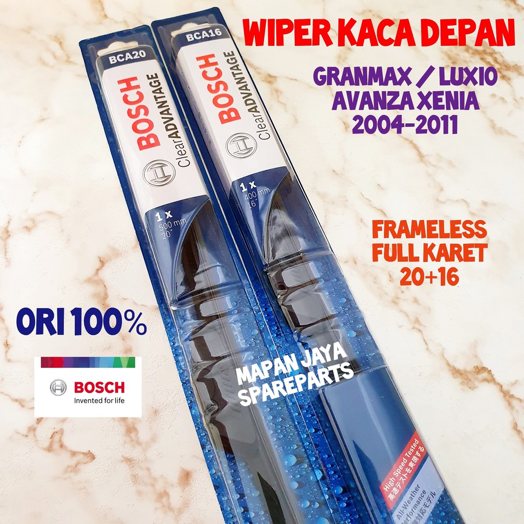 BOSCH WIPER DEPAN - AVANZA / XENIA (2005-2011) FRAMELESS PISANG