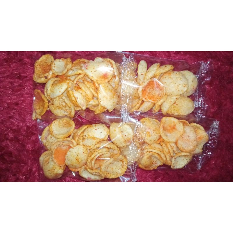 

krupuk singkong pedas gurih