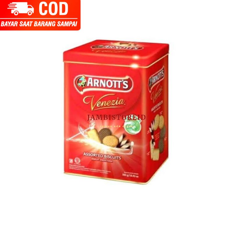 

(JAMBISTOREID) JAMBI LANGSUNG KIRIM Biskuit Arnott's Venezia 565gram Kue Kaleng Lebaran Keluarga Besar Jambi
