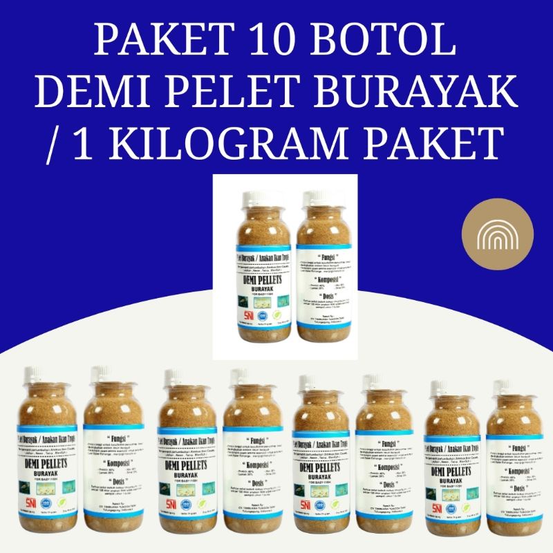 Paket 10 BotoL Demi Pellets Burayak khusus Ekspedisi kargo