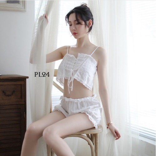 [TOKO TERPERCAYA] SLEEPWEAR BAJU TIDUR SEKSI LINGERIE SEXY PREMIUM PUTIH PL24