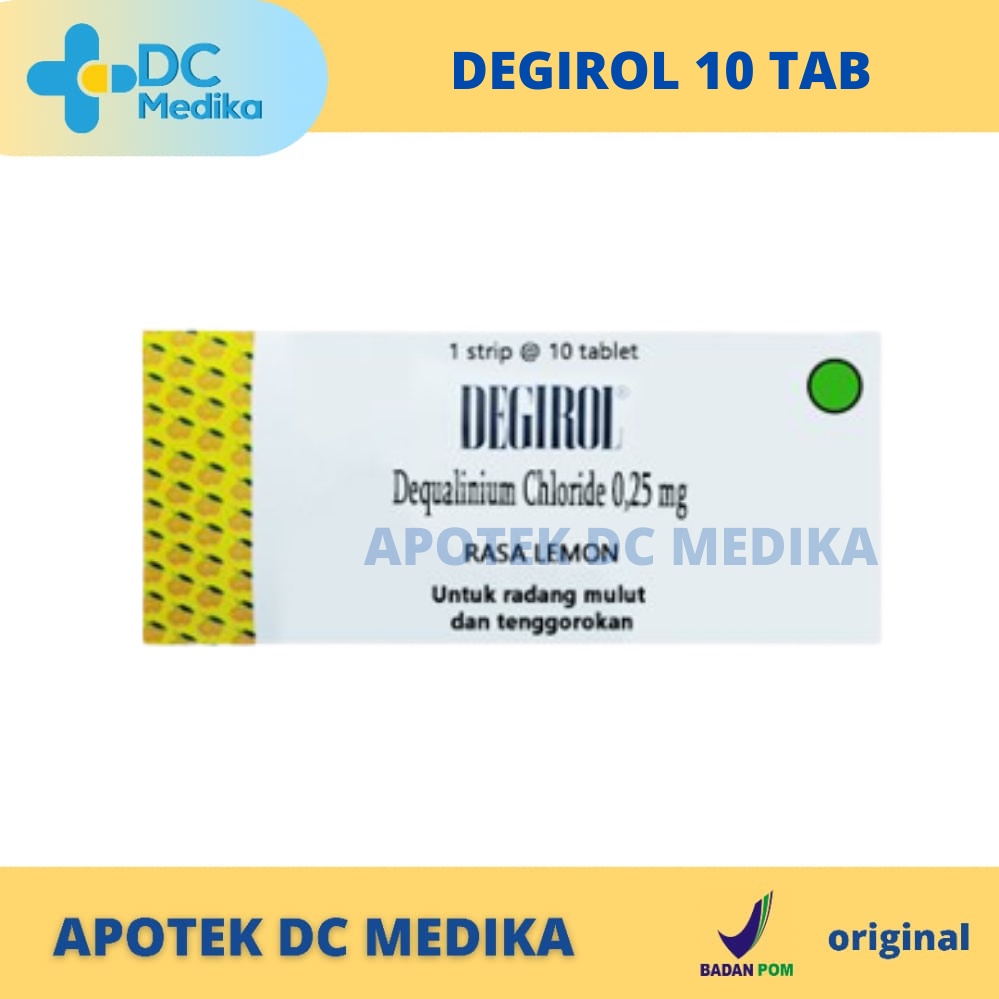 DEGIROL TAB 10's / PERMEN RADANG TENGGOROKAN