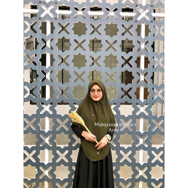 [COD] MALAYSIAN KHIMAR MATERIAL BABYDOLL ARMANY BY RURIHIJABSYARI-Army