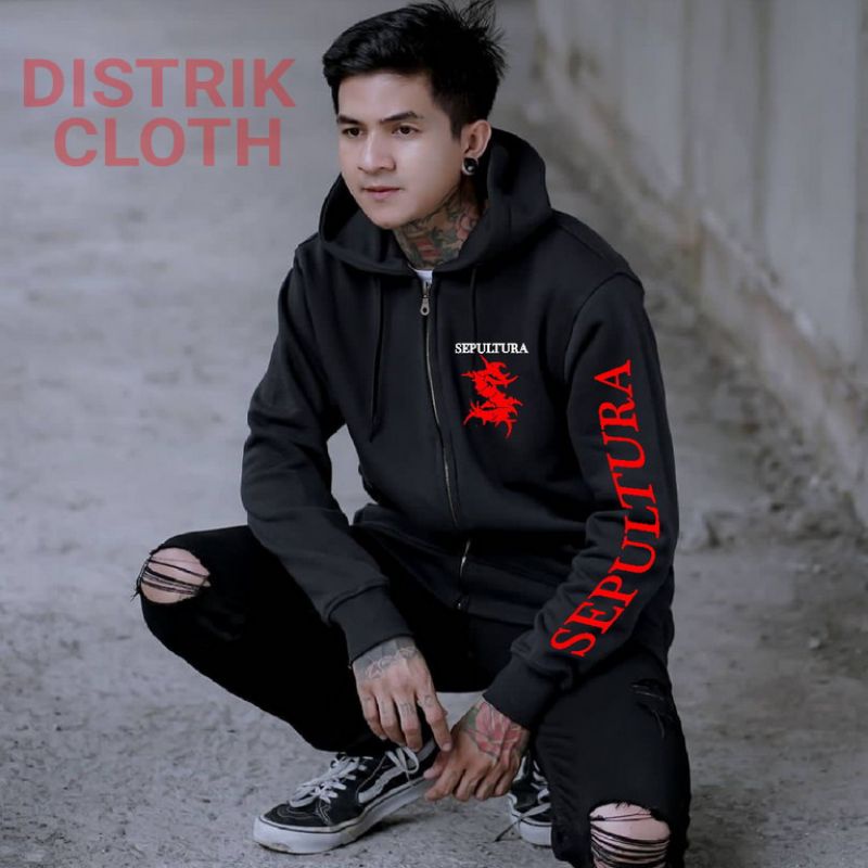 Jaket Sepultura Hoodie Zipper