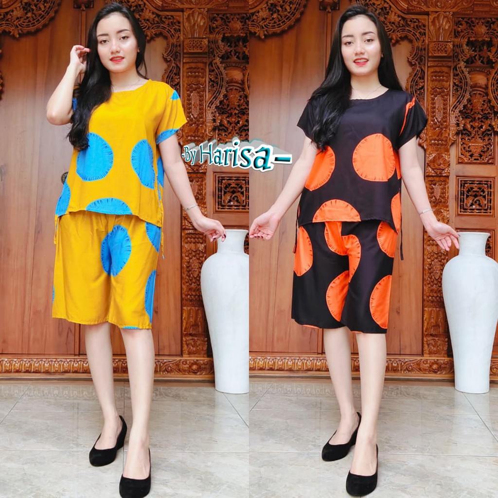 Piyama Pendek Bulan Rayon Super 03