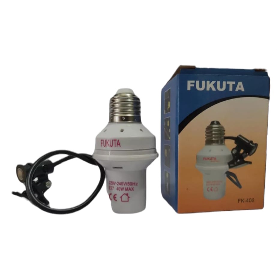 MURAH BOS Fiting lampu sensor Pioline  Fitting Lampu Otomatis Sensor Cahaya FUKUTA