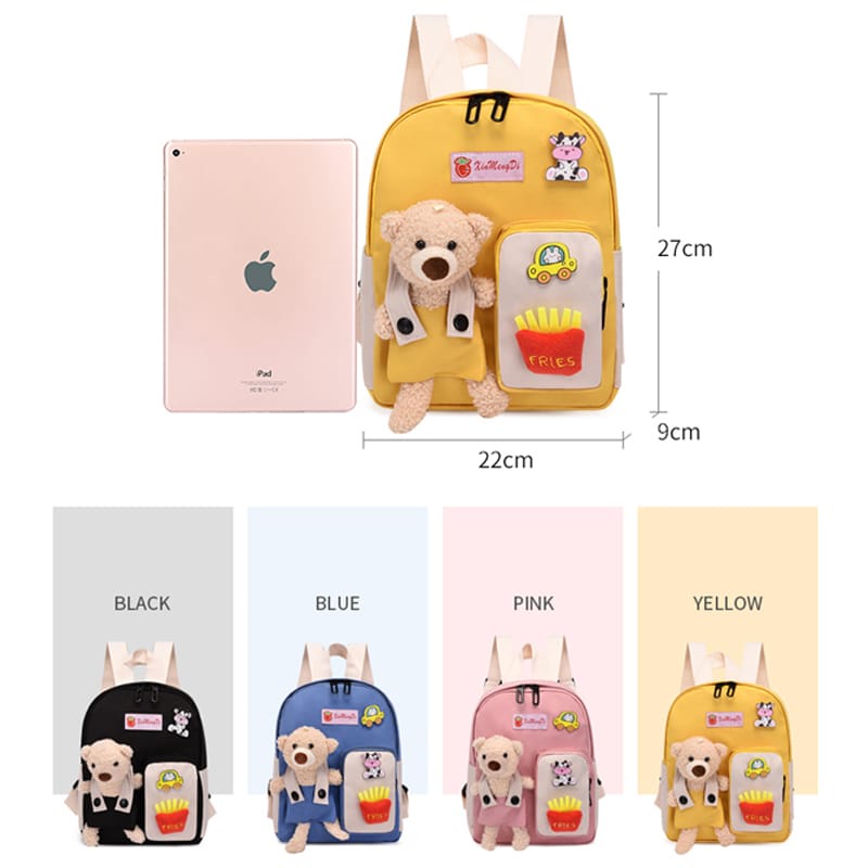 (pb6_shop)tas ransel anak perempuan tedy bear/tas ekolah anak perempuan