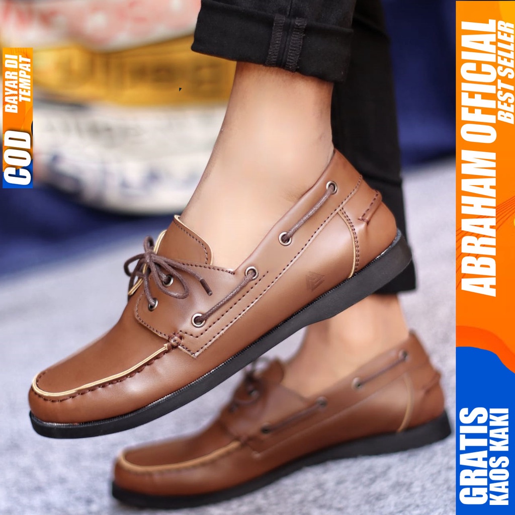 Sepatu Casual Pria Formal Pantofel Hitam Kerja Kantor Kuliah Kondangan Kulit Syntetic Keren Fashion Terbaru