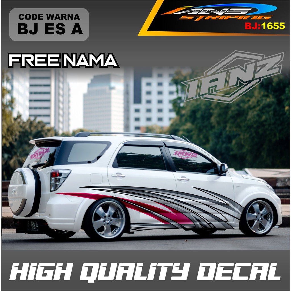 VARIASI STIKER MOBIL TERIOS NEW DESAIN / VARIASI STICKER DECAL MOBIL AVANZA XENIA INNOVA / DECAL STIKER