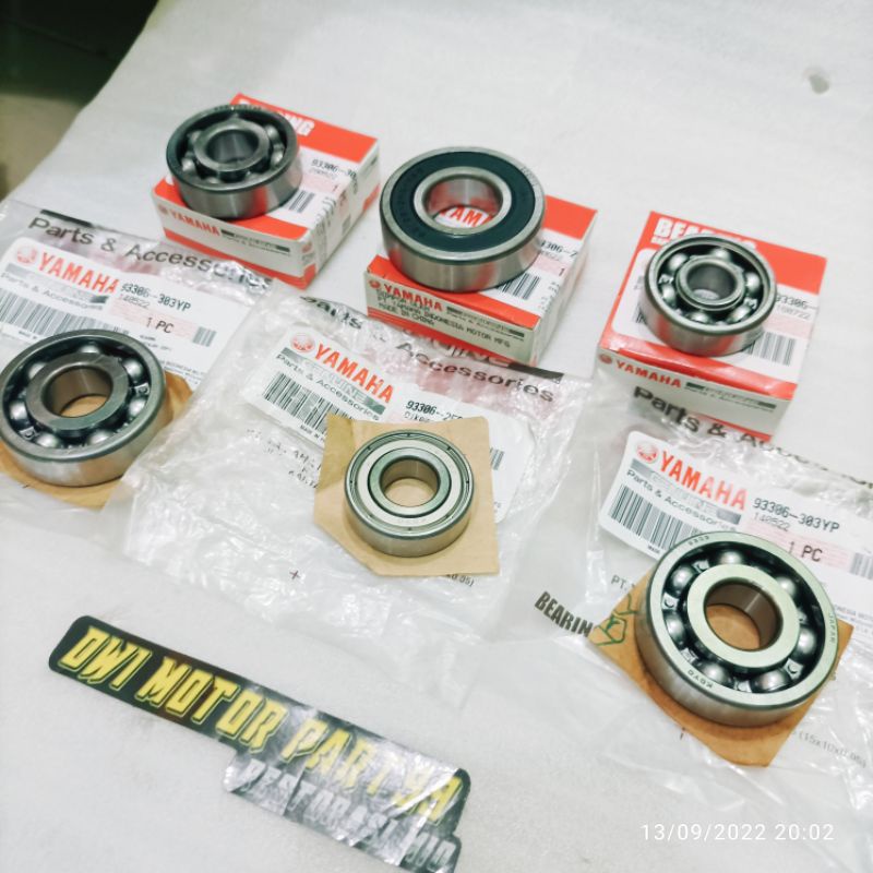 LAKER BEARING RASIO SET XEON LAMA XEON RC 125 6 PCS ORIGINAL YAMAHA YGP