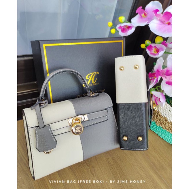 VIVIAN ❤️ GRATIS BOX ❤️ BAG JIMSHONEY 2 WARNA TAS DAYLI HARIAN PESTA KONDANGAN TERBARU