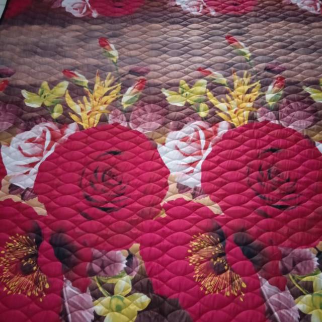 Karpet quilting motif Bunga