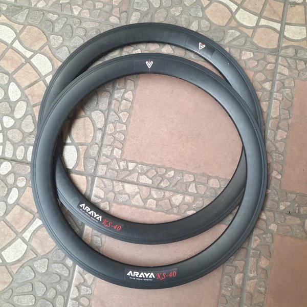 Rims Velg ARAYA KS-40 UKURAN 20 406 32H HARGA SEPASANG MINION MINITREX FOALDING BIKE