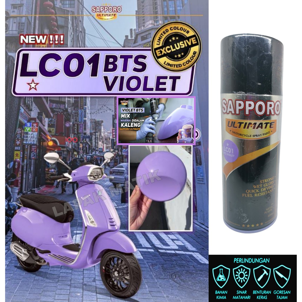 Pilok Sapporo Ultimate UNGU BTS VIOLET LC01 400ML