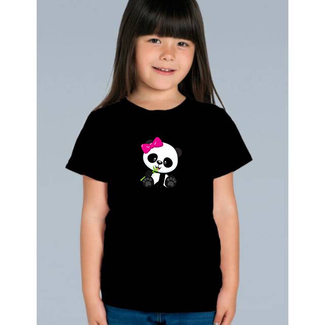 KAOS ANAK PANDA / KAOS PANDA / KAOS ANAK KATUN 24S