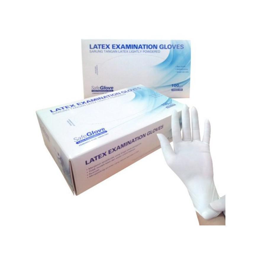 Sarung Tangan Latex SAFEGLOVE Examination Gloves