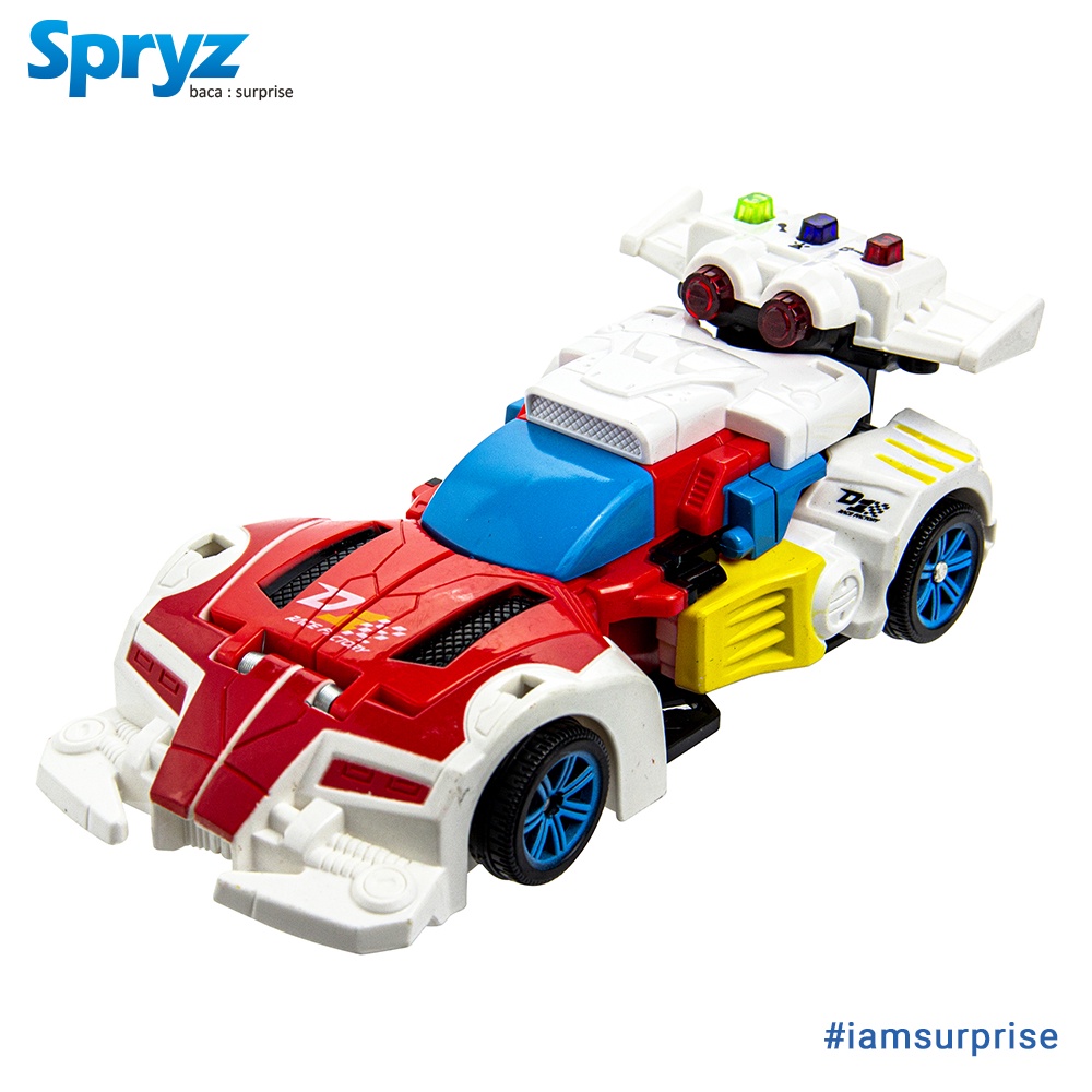 Spryz Revamp Justice Maxx - Mainan Mobil Robot Transformer