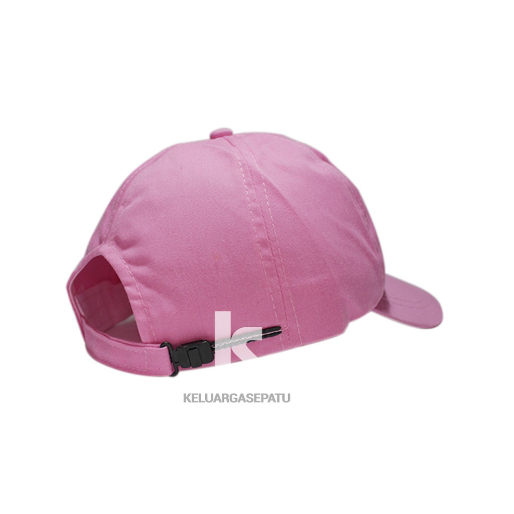 TOPI cewe sporty casual katun pink baby gridlock