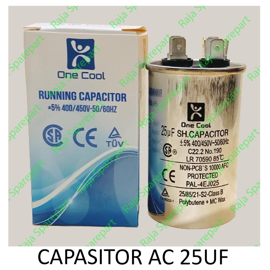 Capasitor Running AC Single 25uf