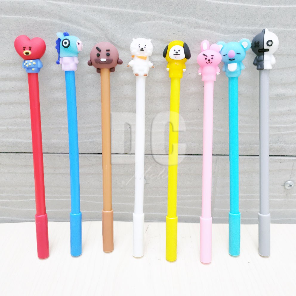 MURAH!!! PULPEN BT21 BULPEN GEL KARAKTER BTS PENA KPOP