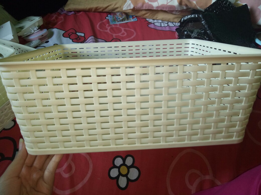 Batamgrosir.id | Keranjang Dorota Serbaguna / Kotak Tempat Penyimpanan Green Leaf 3304