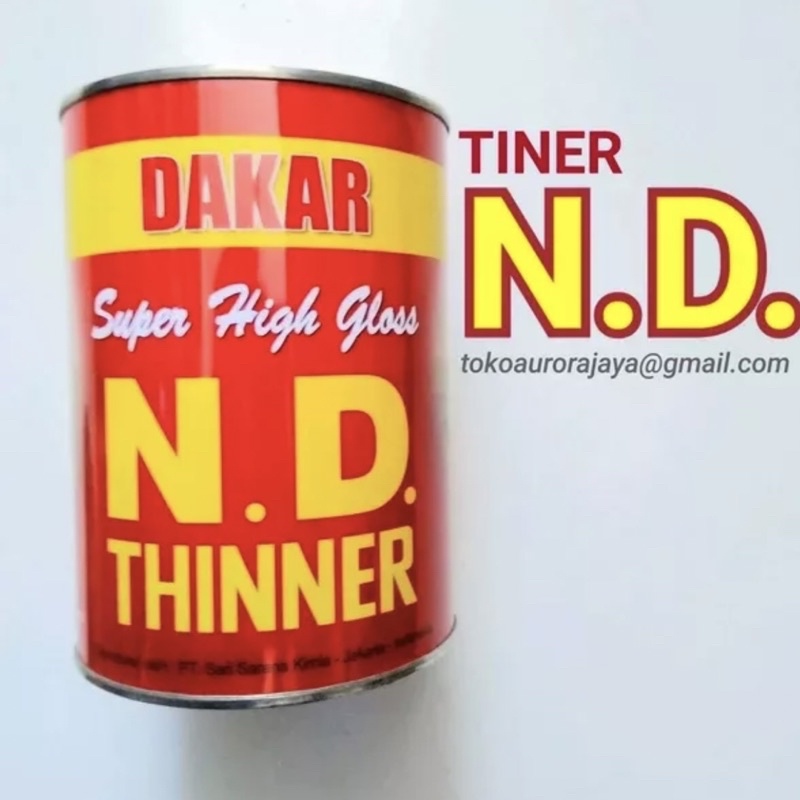 Jual Thinner Dakar Nd Super High Gloss 1l Tinner Tiner Nd Kaleng