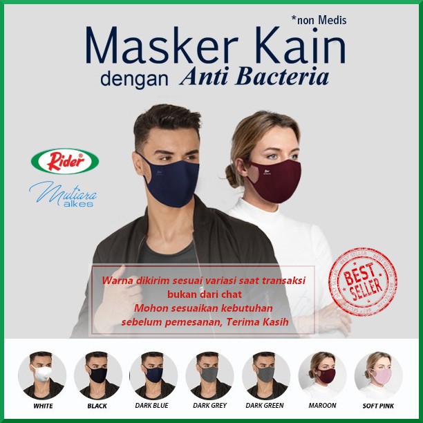 Masker Kain RIDER - Anti Air - Anti Bacteria