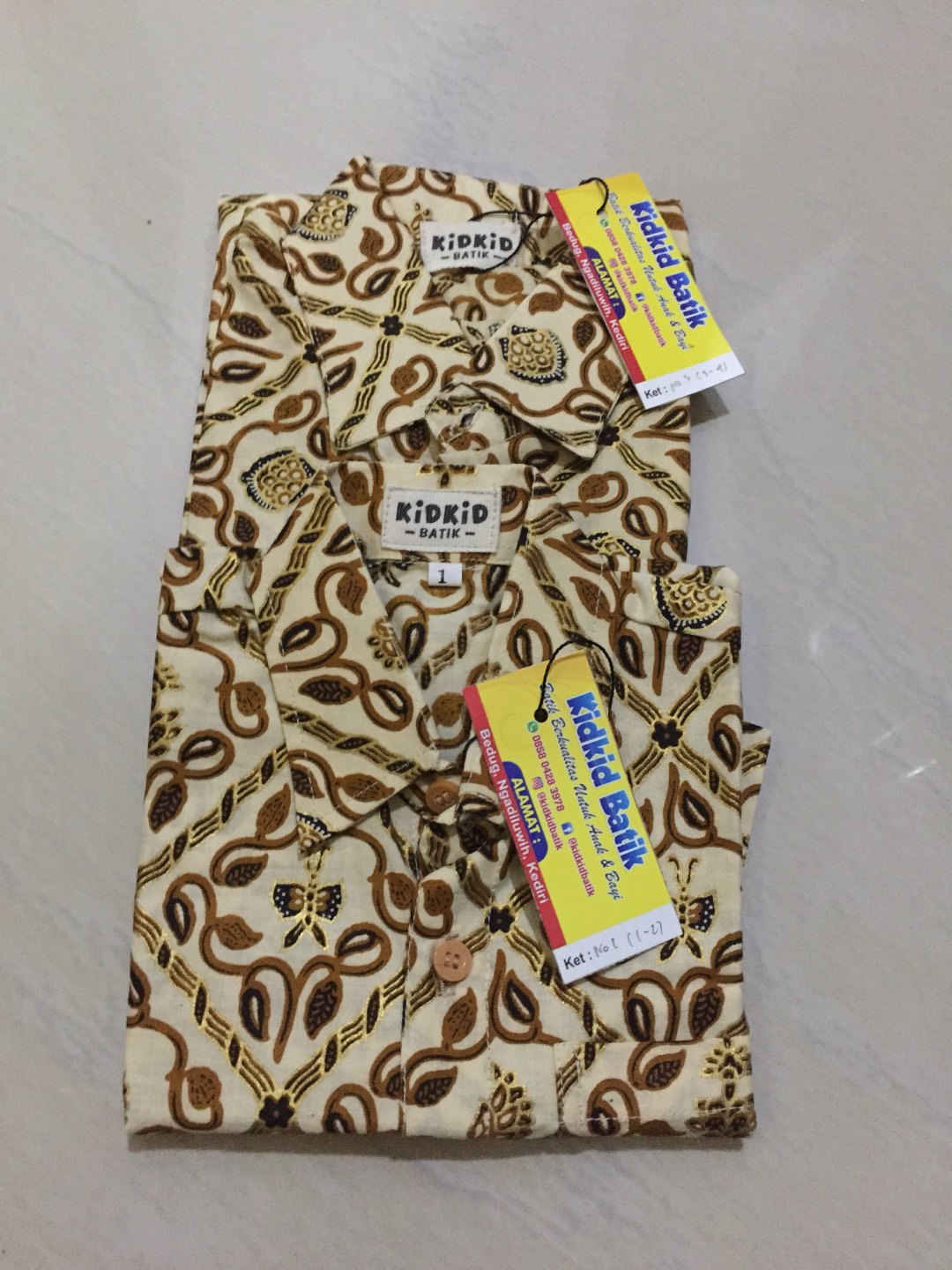 Baju Batik Anak Laki Katun Bagus Cowok Usia 0-14 Tahun Kode Bk-8