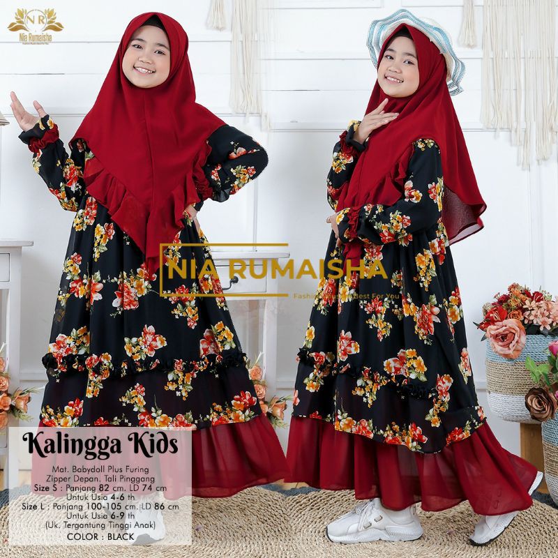 dress anak sd smp - dress by nia rumaisha - gamis anak harga reseller