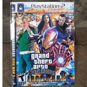 kaset PS2 Gta iron man 2