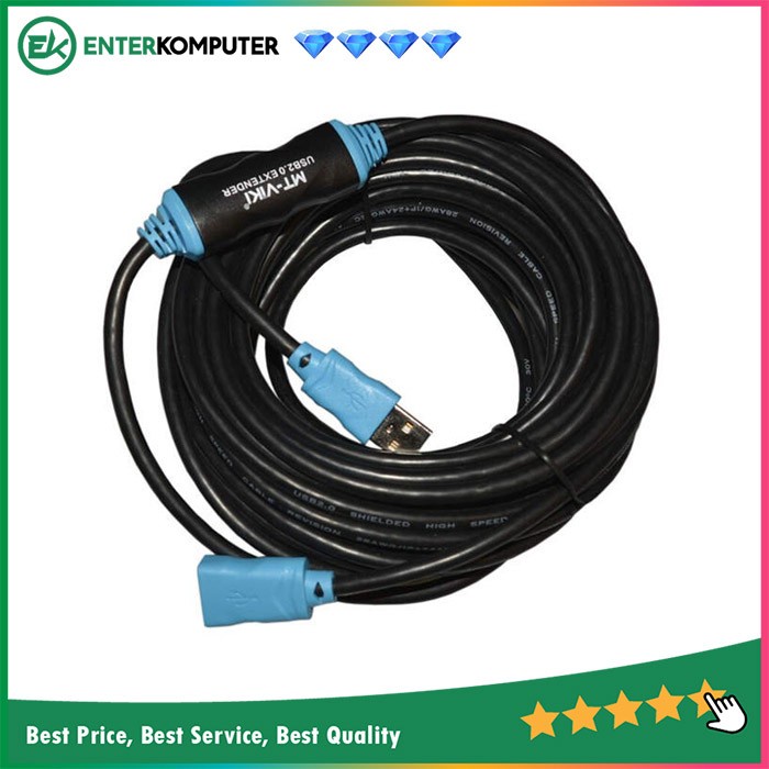 Kabel Perpanjangan USB 2.0 30 Meter (Active) - Merk Netline