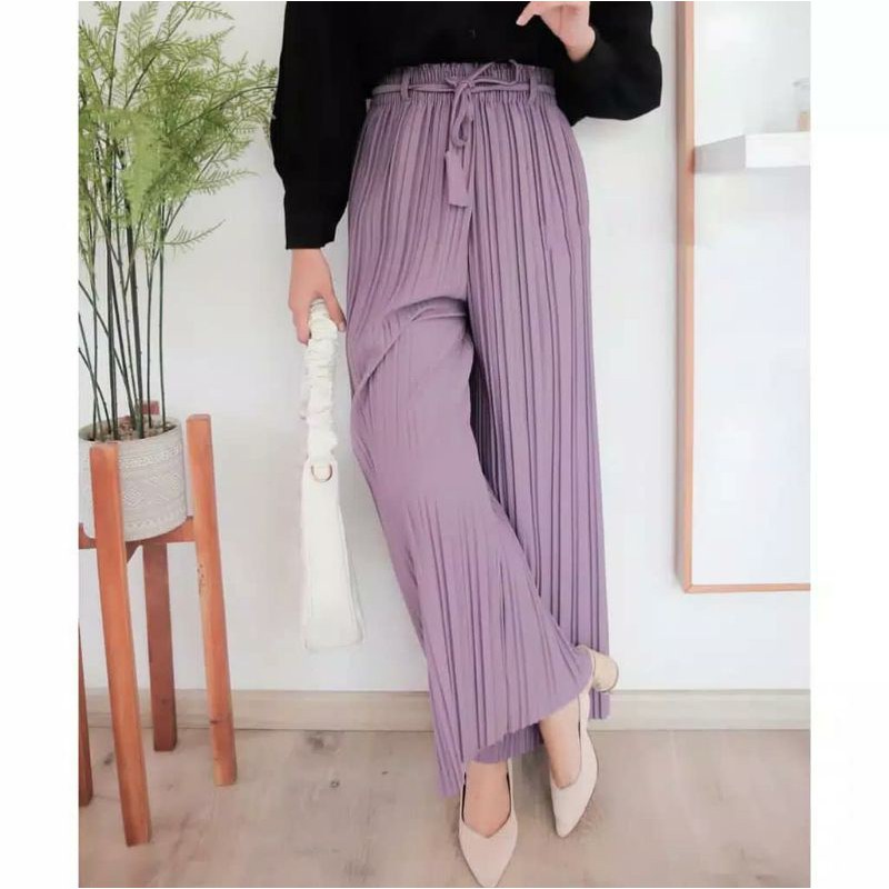 KULOT PLISKET LILAC JUMBO XXL MODEL STANDART // CELANA KULOT (DEB)